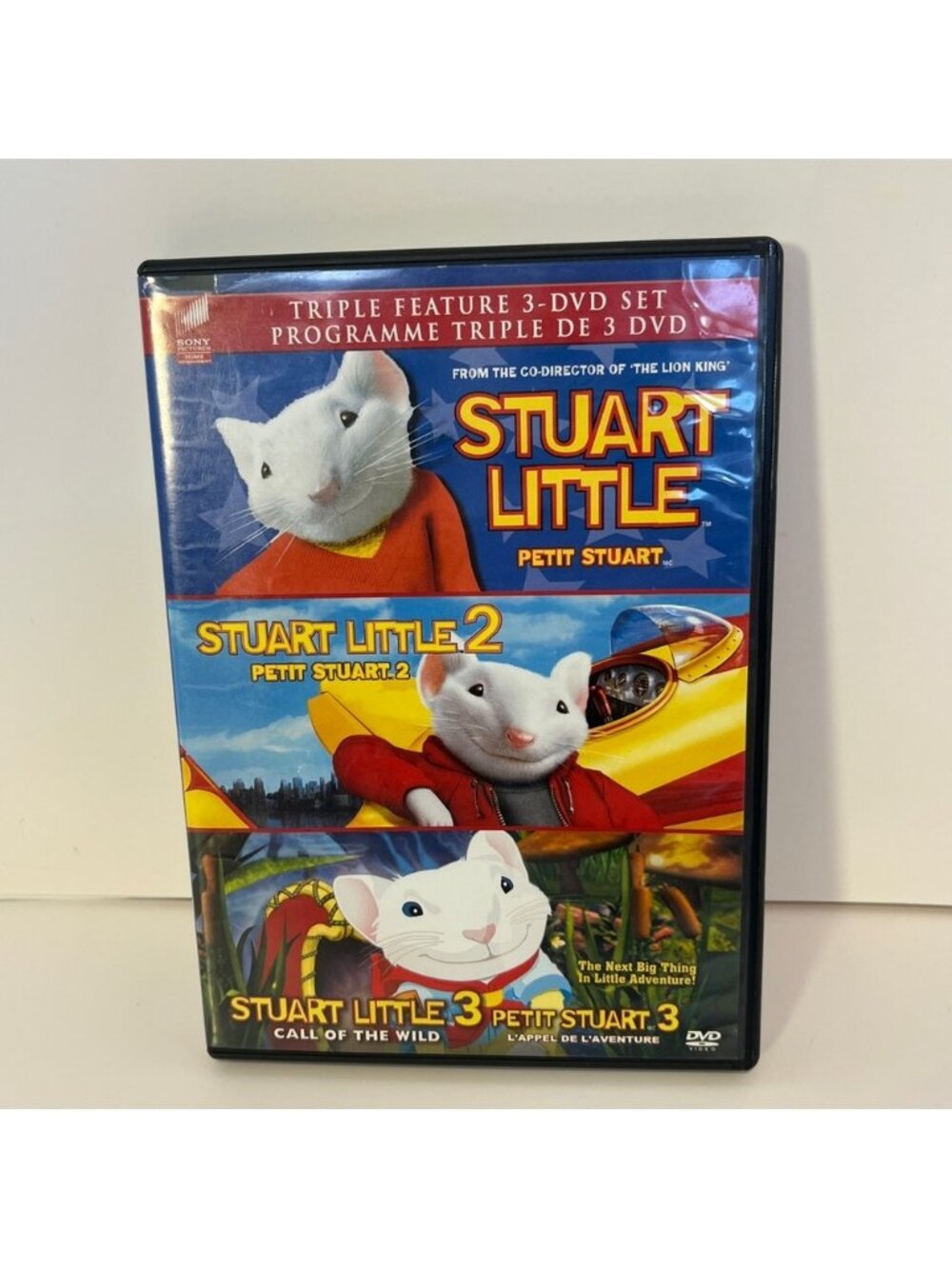Stuart Little Triple Feature 1 2 & 3 Preowned 3 DVD Set Movie English French